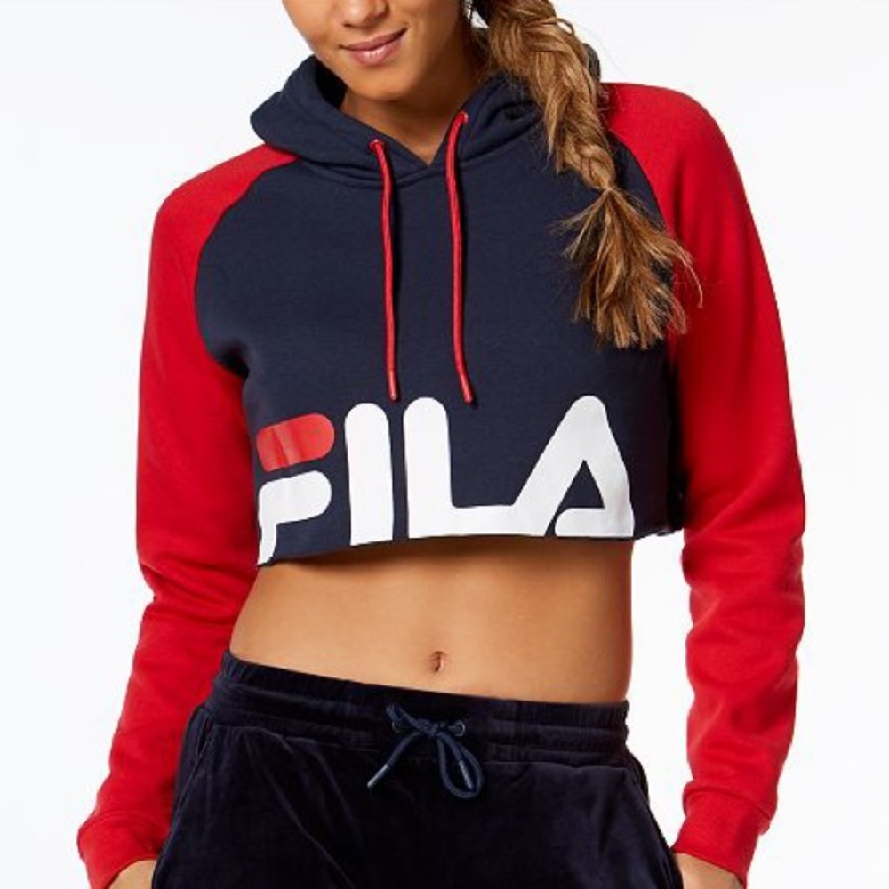 Fila cropped hoodie